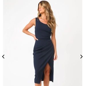 Kittenish Navy Blue Dress
